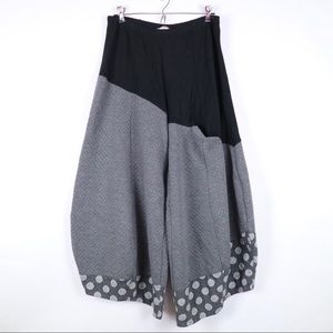 Alembika pants polka dot mixed materials